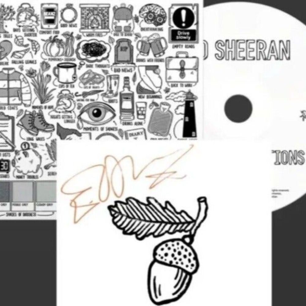 Ed Sheeran Autumn Variantions Signed CD SEALED